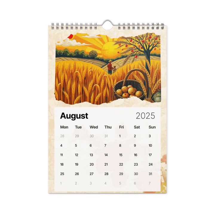 FOLK ART WALL CALENDAR 2025 product image (2)