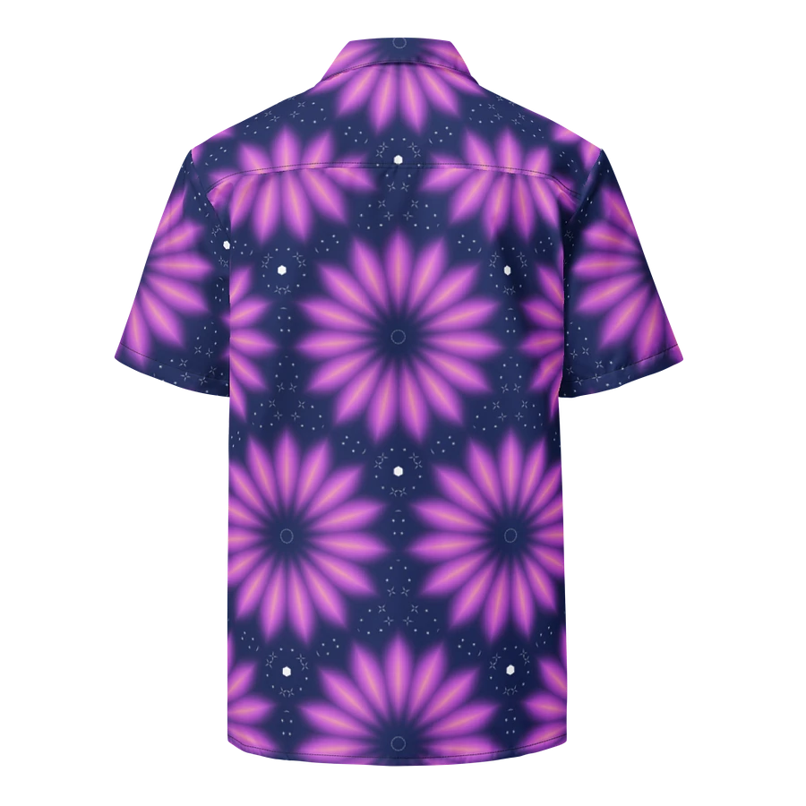 Hawaiian Style Shirt, Button Up, Unisex, Purple Burst product image (3)