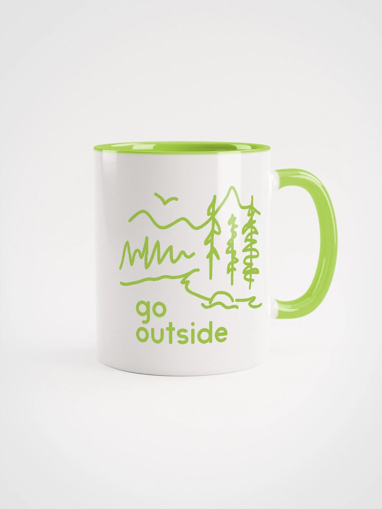 Get Offline, Go Outside (Ceramic Mug with Color Inside) product image (26)