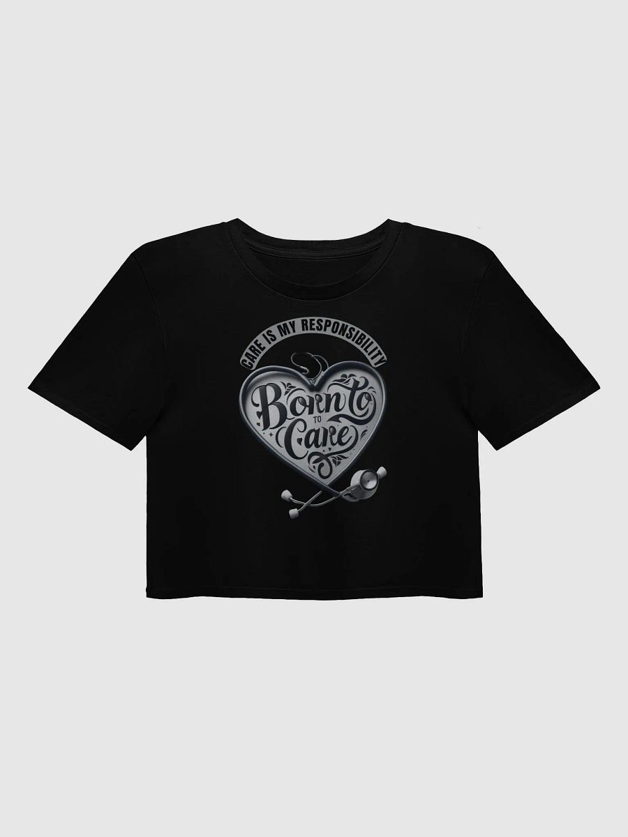 Born To Care: Heartfelt Care Stethoscope Crop Top product image (1)