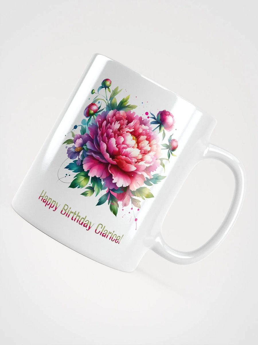 Happy Birthday Clarice White Glossy Mug product image (4)