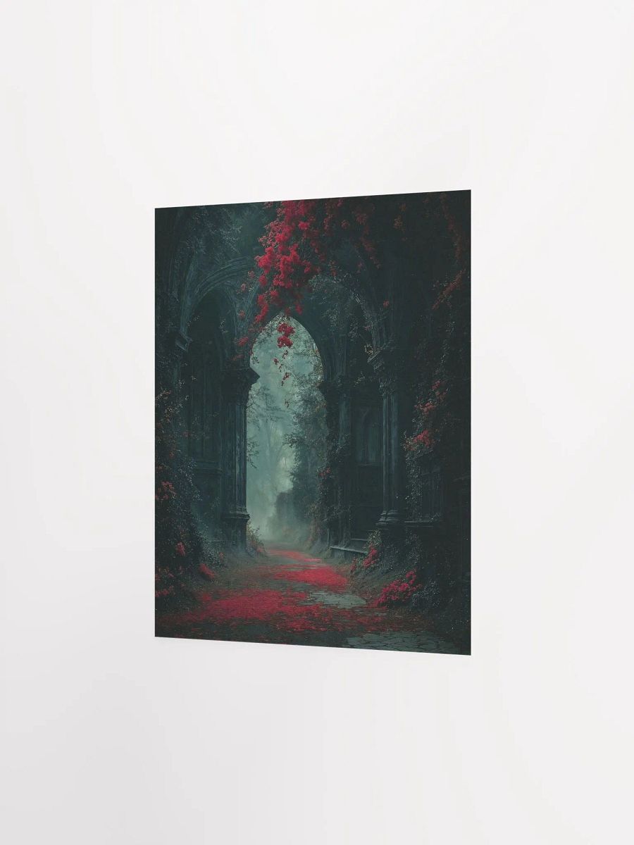 Gothic Archway Red Foliage Poster product image (14)