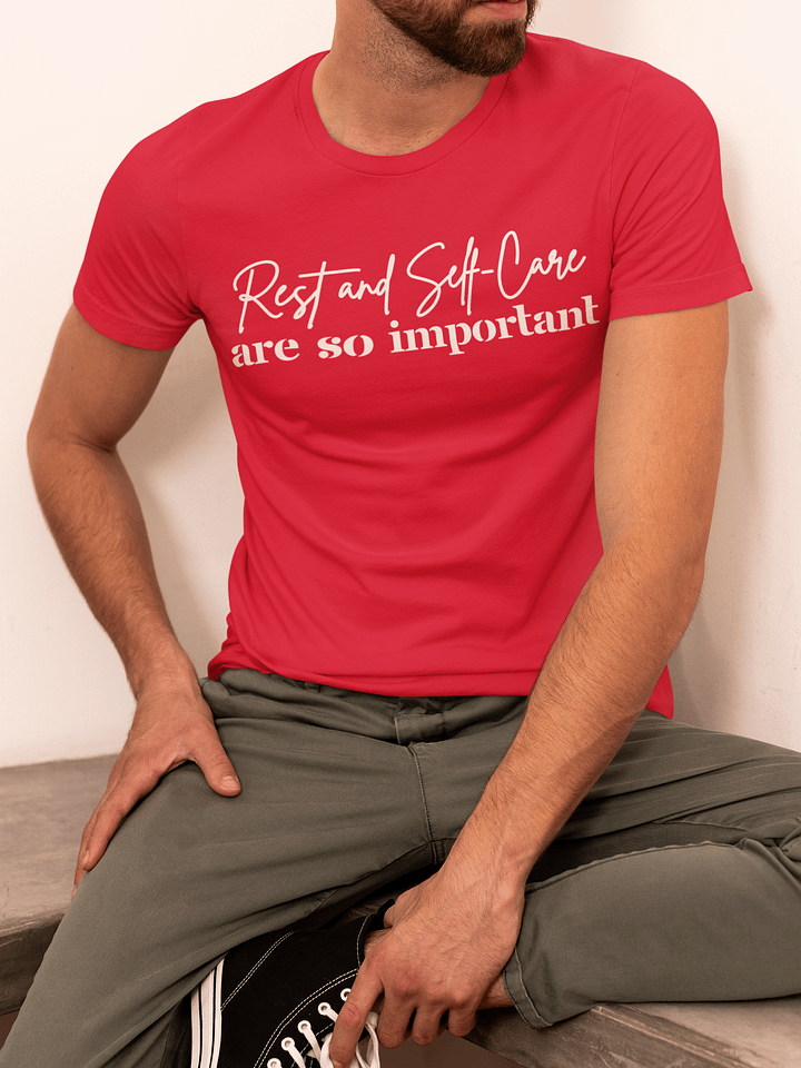 Rest and Self-Care Bella Canvas Dark T-shirt product image (1)
