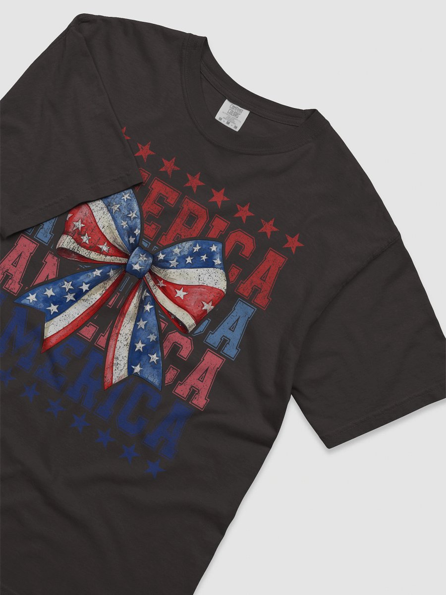 Stars & Stripes Bow Patriotic T-Shirt product image (28)
