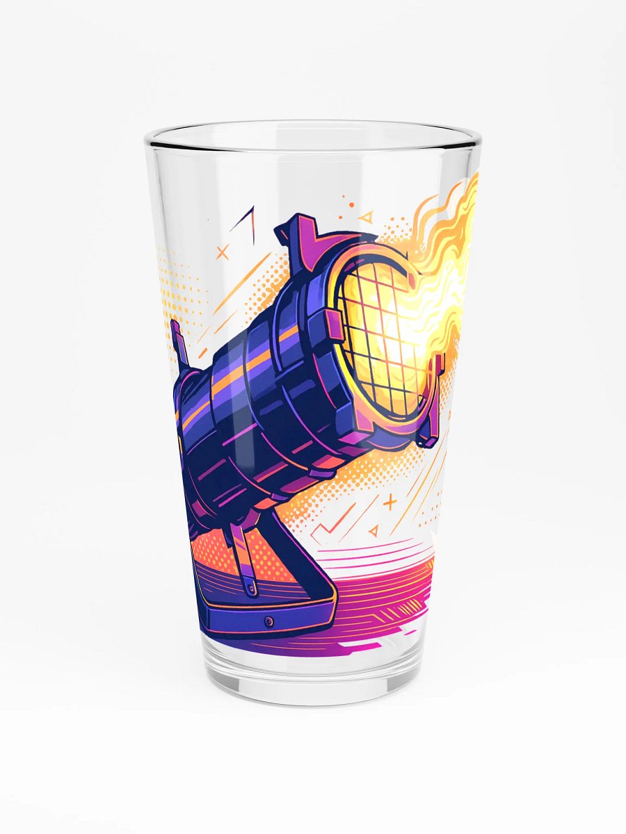Theatrically Jerry: "Stylized Ellipsodial Profile" Light Pint Glass product image (3)