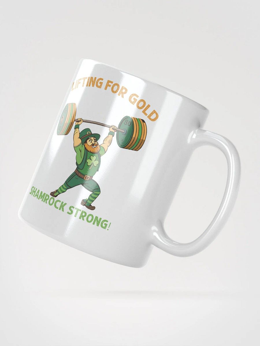 Lifting for Gold Shamrock Strong Leprechaun Mug product image (4)
