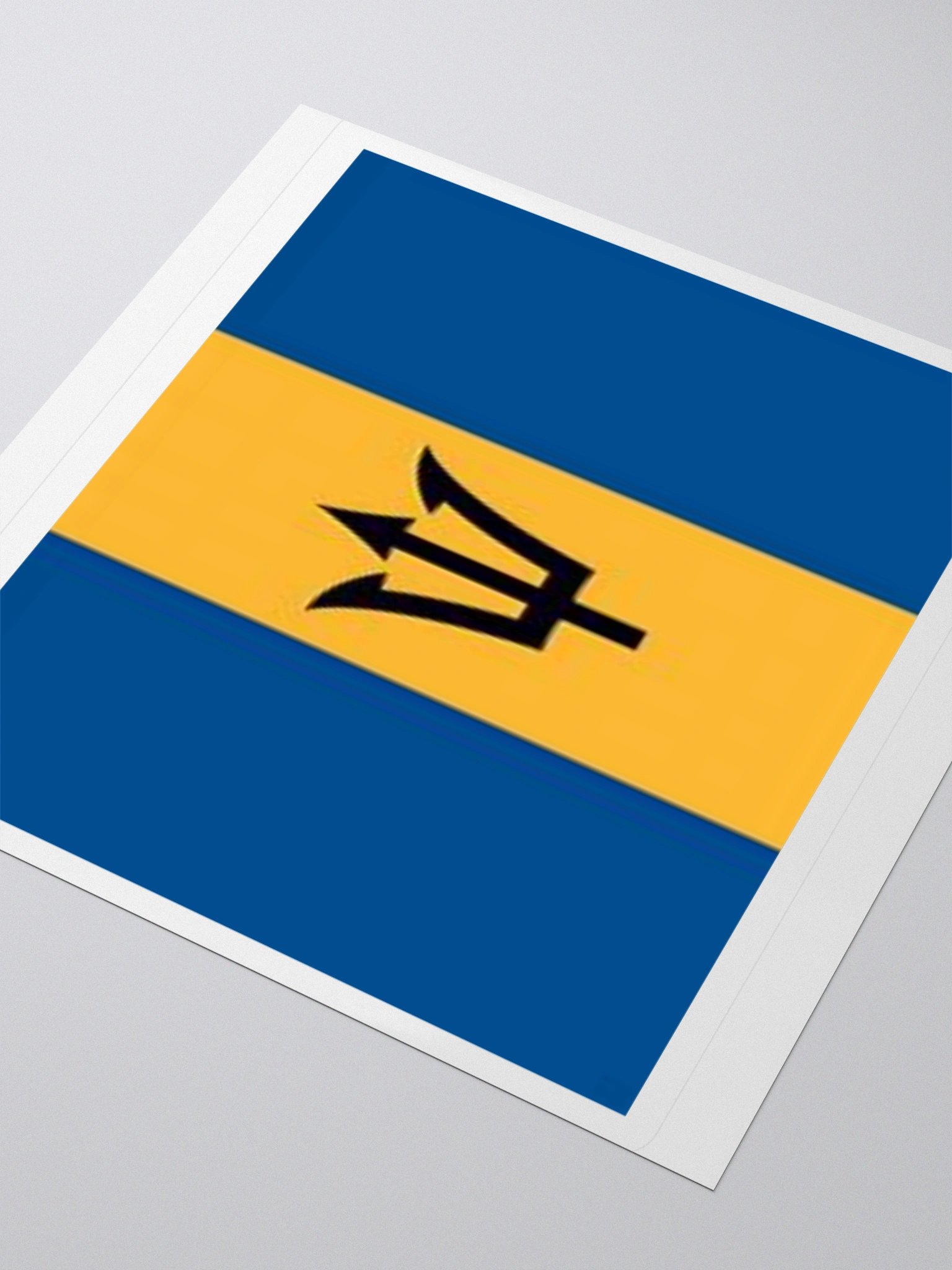 Exclusive Barbados Flag Kiss-Cut Stickers - High-Quality Vinyl, Multiple Sizes product image (7)