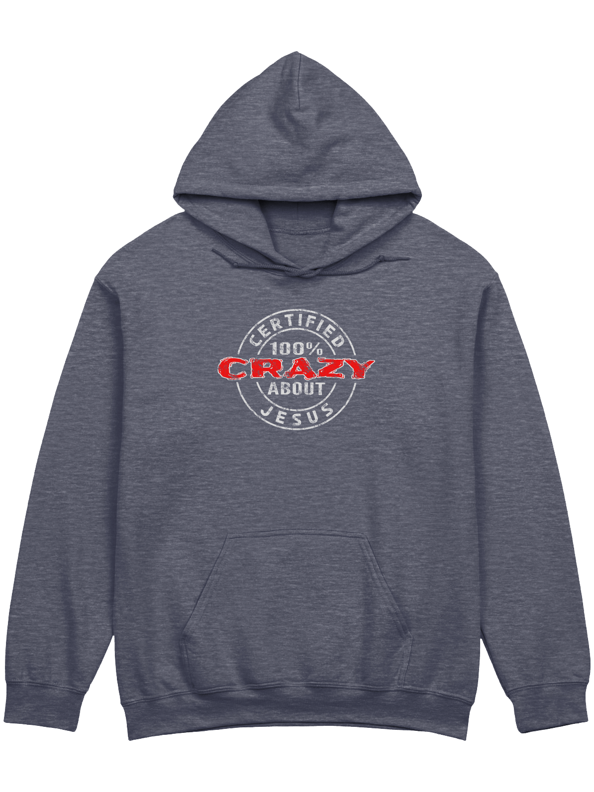 Certified 100% Crazy About Jesus (Light Design) Hoodie product image (1)