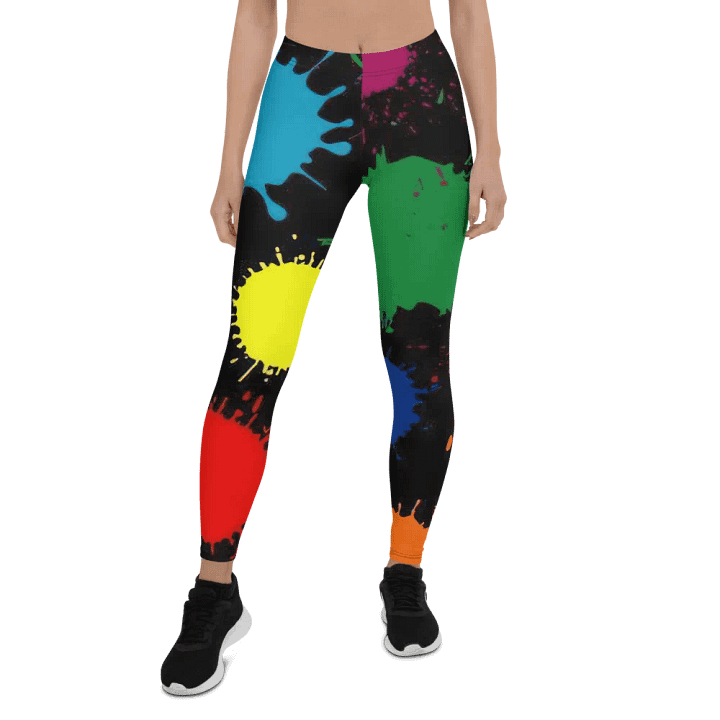 Leggings – Colorful Wallpaper Print for Vibrant & Eye-Catching Style product image (1)