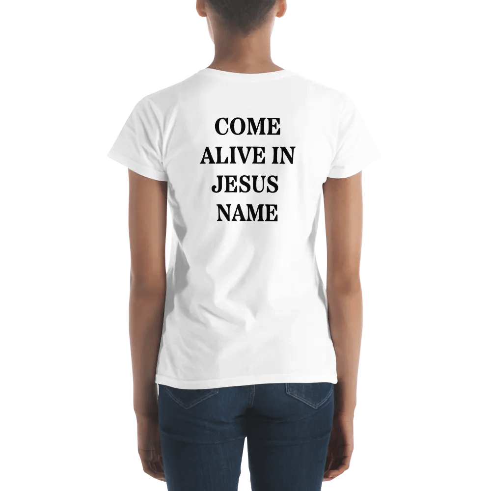 I am a House of Miracles | Fitted (Female) | Black Print product image (4)