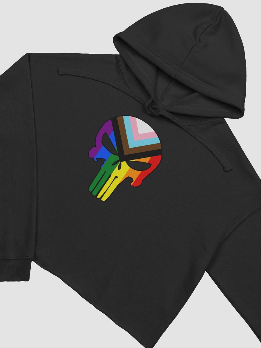 Thin Rainbow Line - Punisher Cropped Hoodie product image (8)