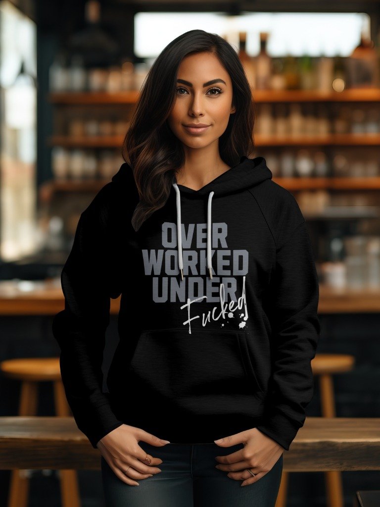 Over Worked Hoodie product image (6)