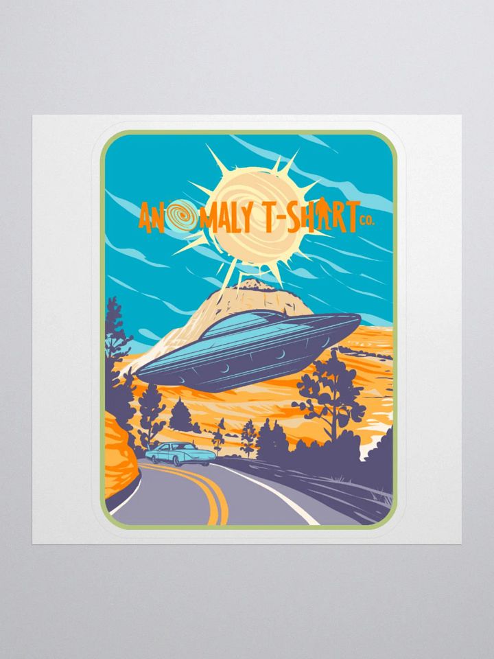 Desert UFO Drag Race Kiss Cut Stickers product image (1)