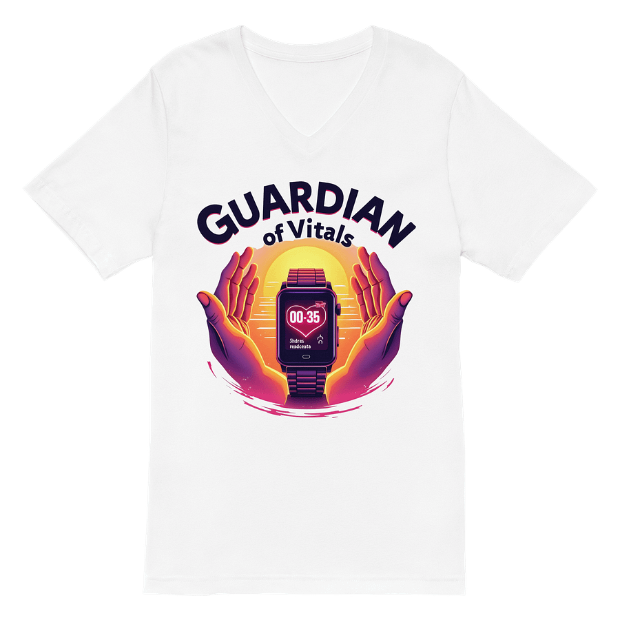 Vitality Guardian Smartwatch v-neck Tee product image (2)