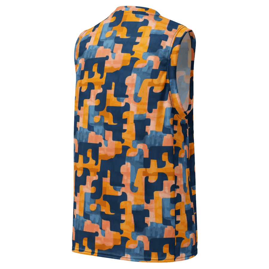 Flowing Shapes | Recycled Unisex Basketball Jersey product image (8)