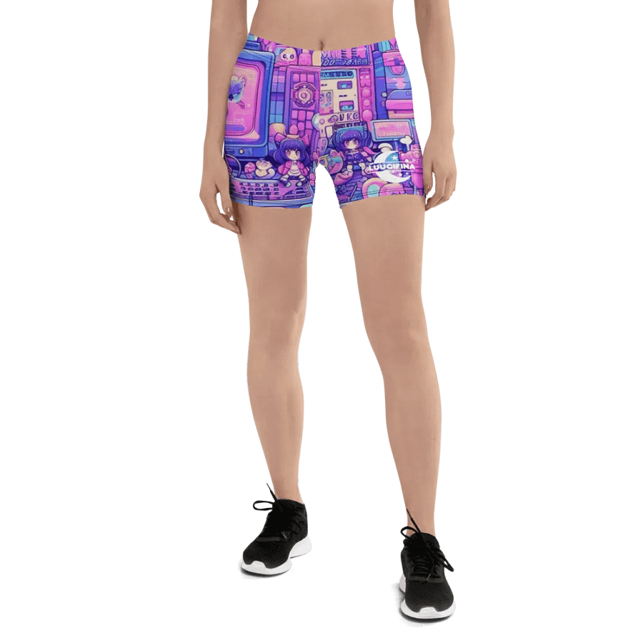 Otaku Wonderland Yoga Shorts product image (1)