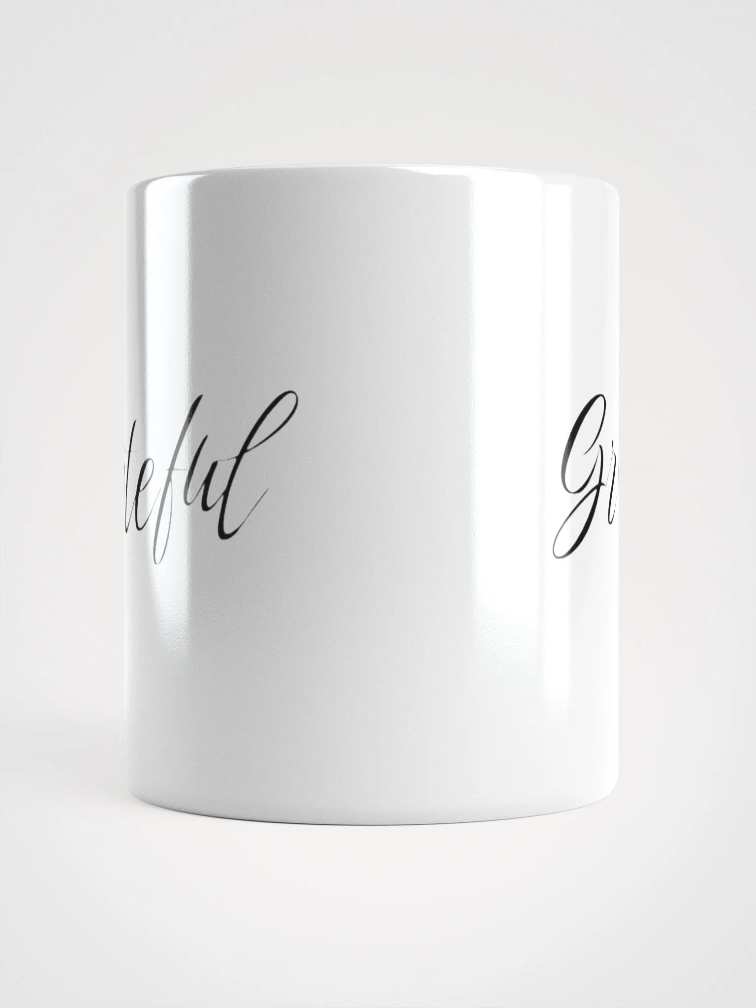 Grateful Vibes White Glossy Mug product image (4)