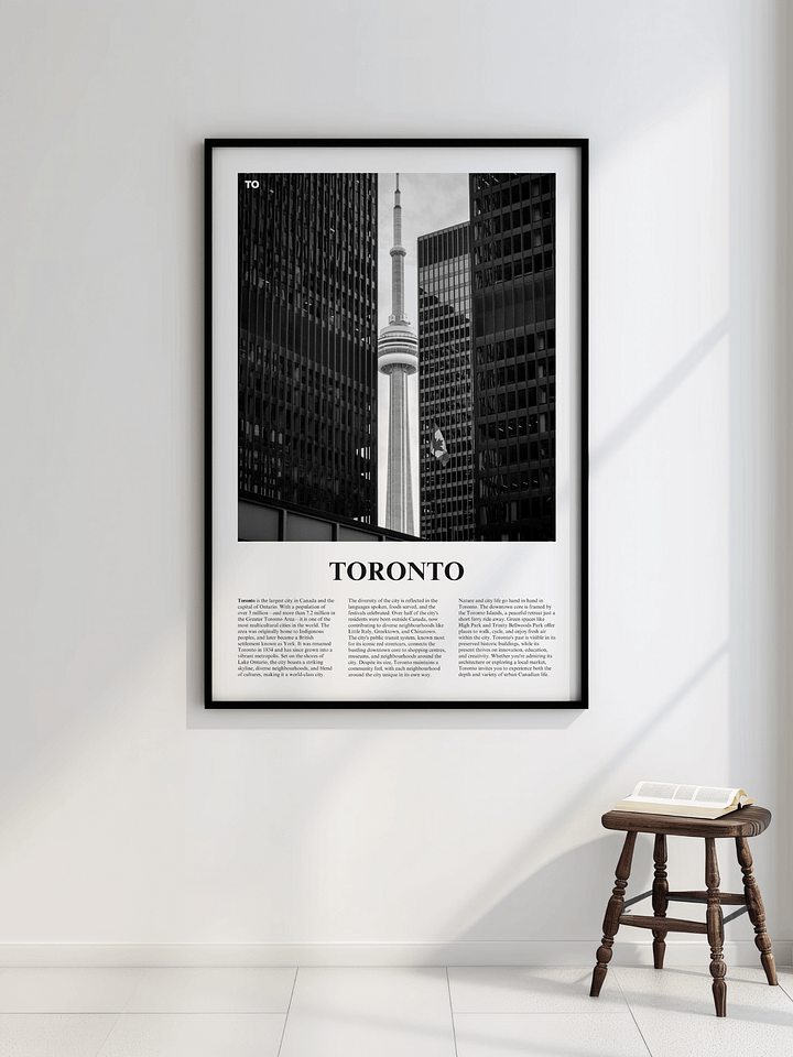 Toronto 04 Newspaper Poster | Framed product image (2)