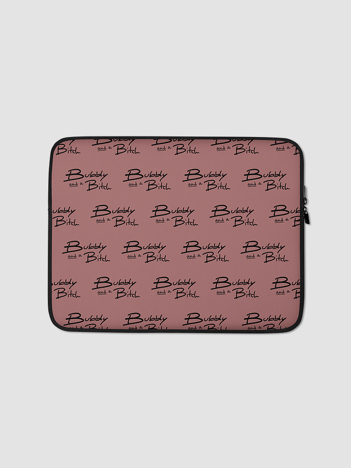 Bubbly and a B*tch red laptop sleeve product image (1)