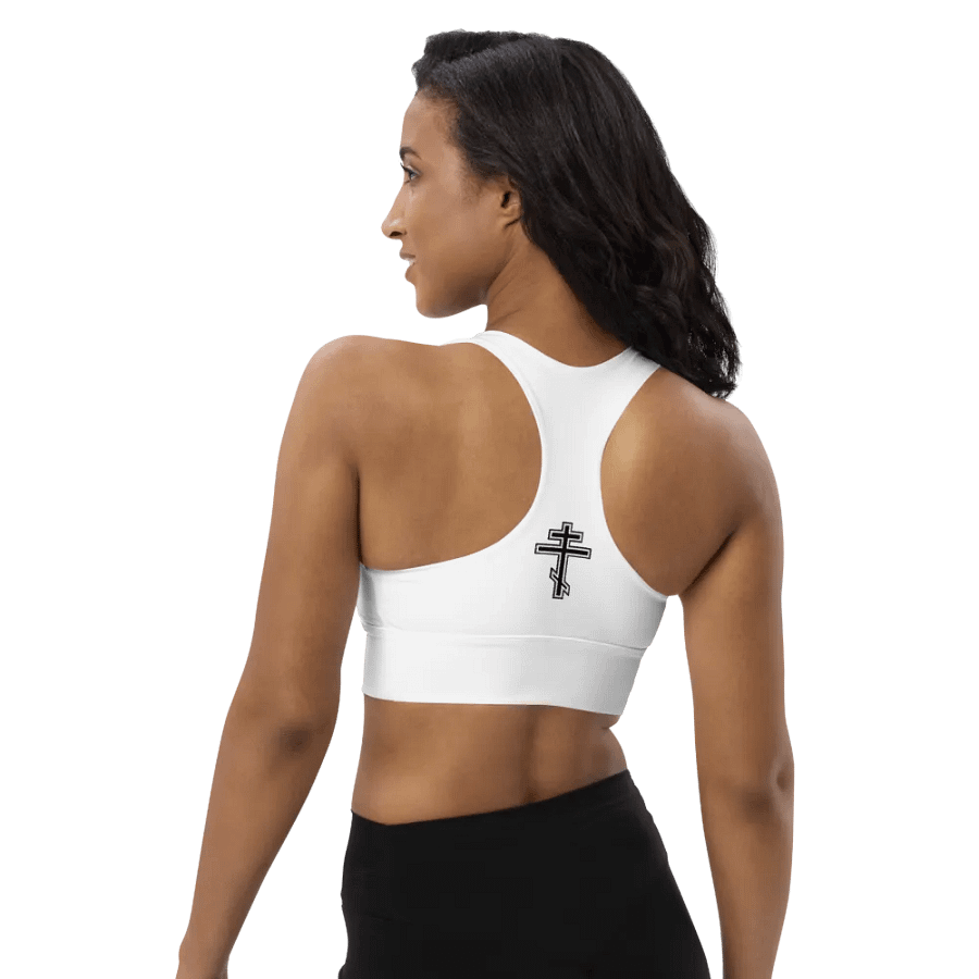 White Serenity Longline Sports Bra product image (6)