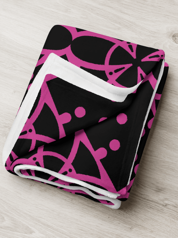 Pink Ethereal Echoes Throw Blanket product image (13)