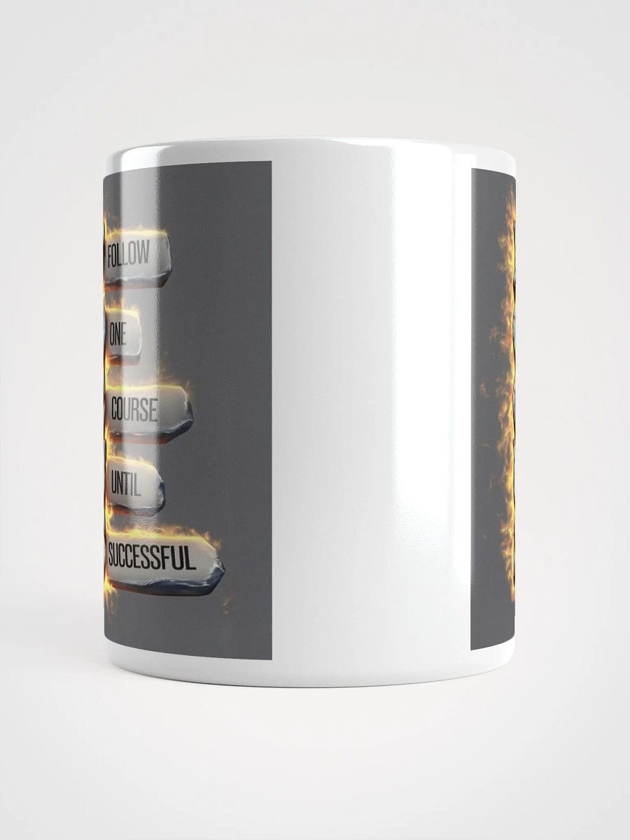 "Focus: Follow One Course Until Successful" #Motivational Glossy White Mug product image (13)