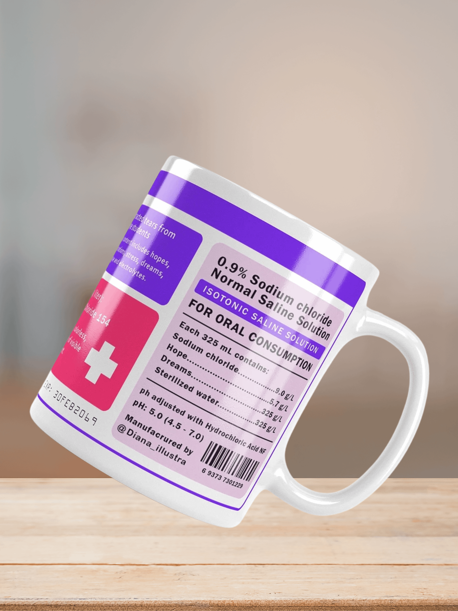 "Nursing student tears" Ceramic mug product image (8)