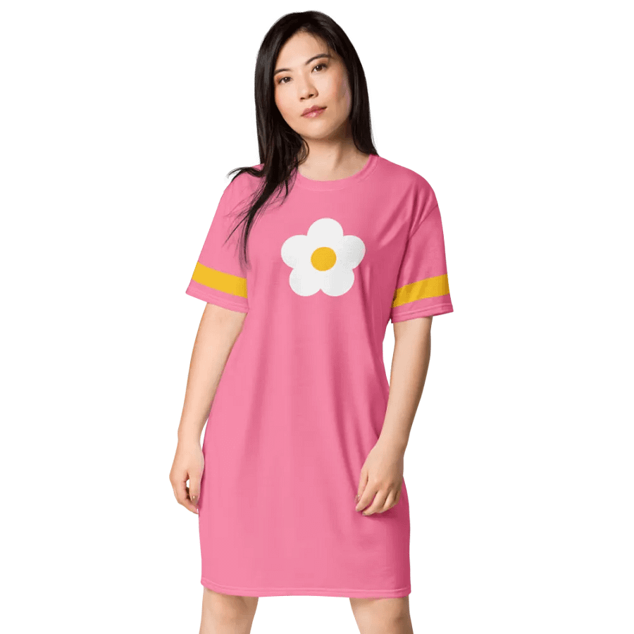 Flower-Print Shirt Dress Pink product image (1)