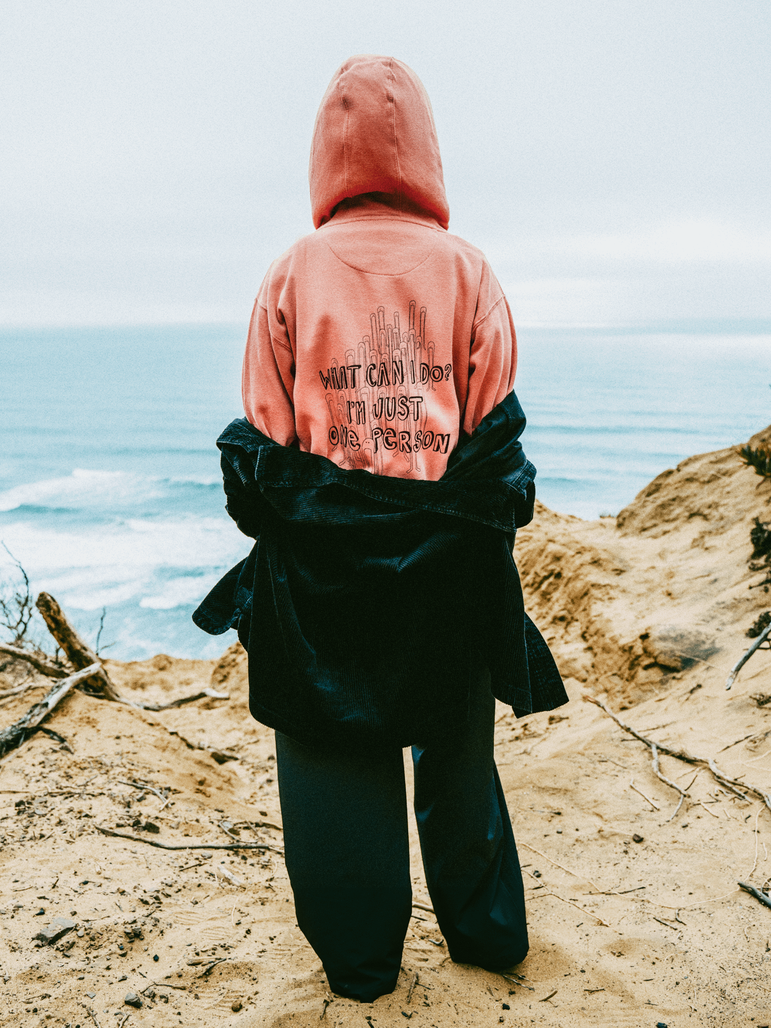I'm Just One Person - Dusty Rose Hoodie product image (7)