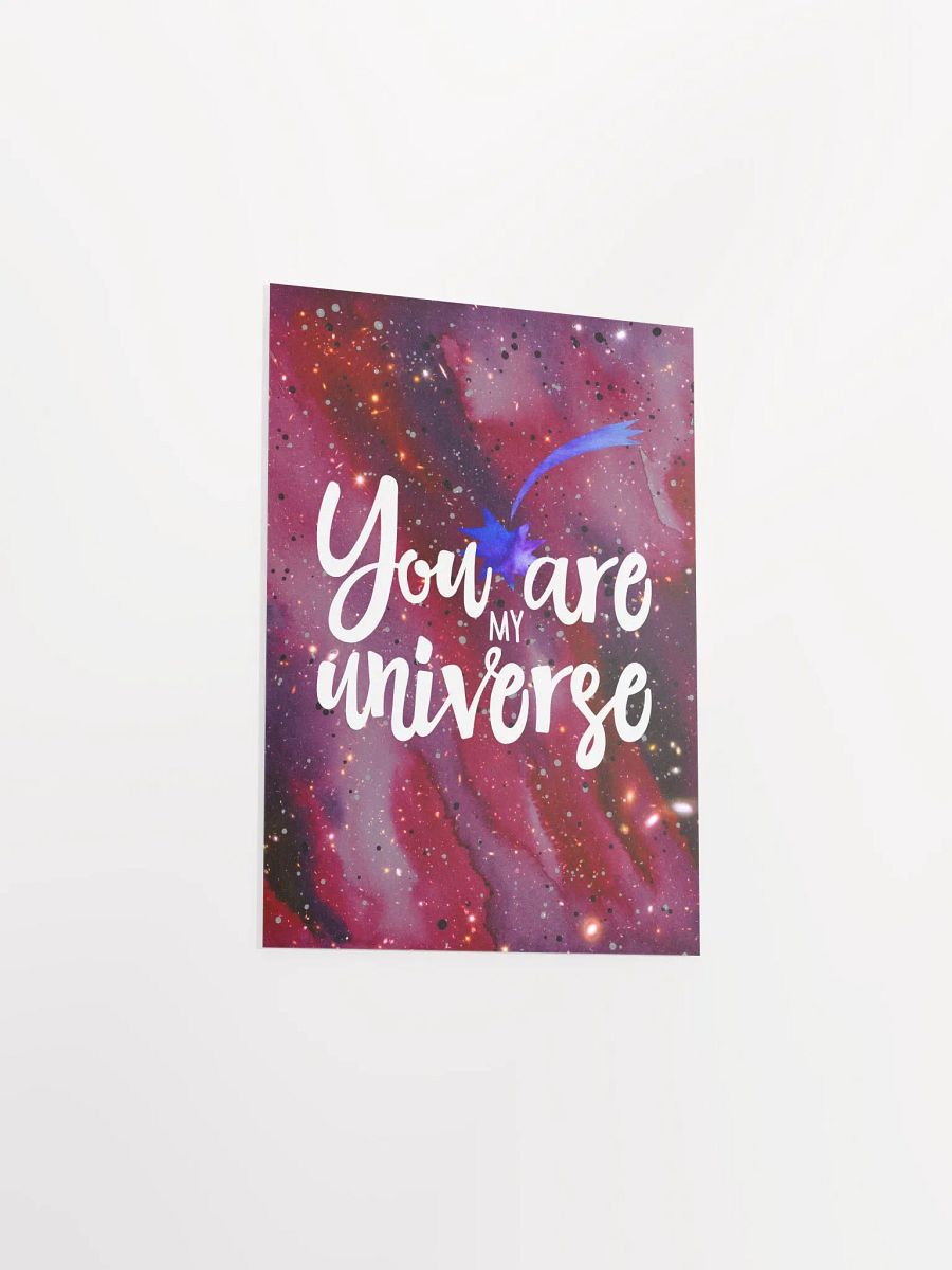 You are my Universe [neon/synthwave/vaporwave/watercolor] — aesthetic watercolor poster, neon space poster, retrowave poster, motivation quotes product image (8)