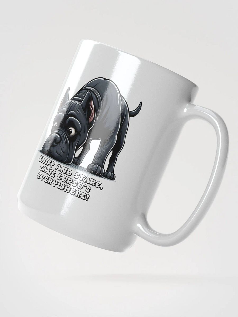 Sniff and Stare Cane Corso Mug – a unique and stylish coffee mug that every Cane Corso lover will adore! product image (2)