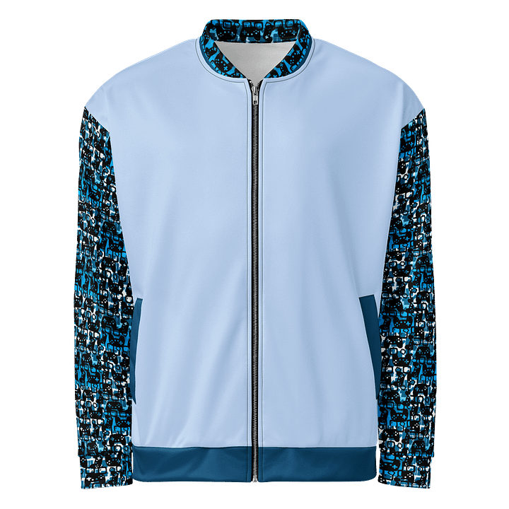 Experience Stories Unisex Bomber Jacket (Blue, Pale Blue, and Black) product image (2)