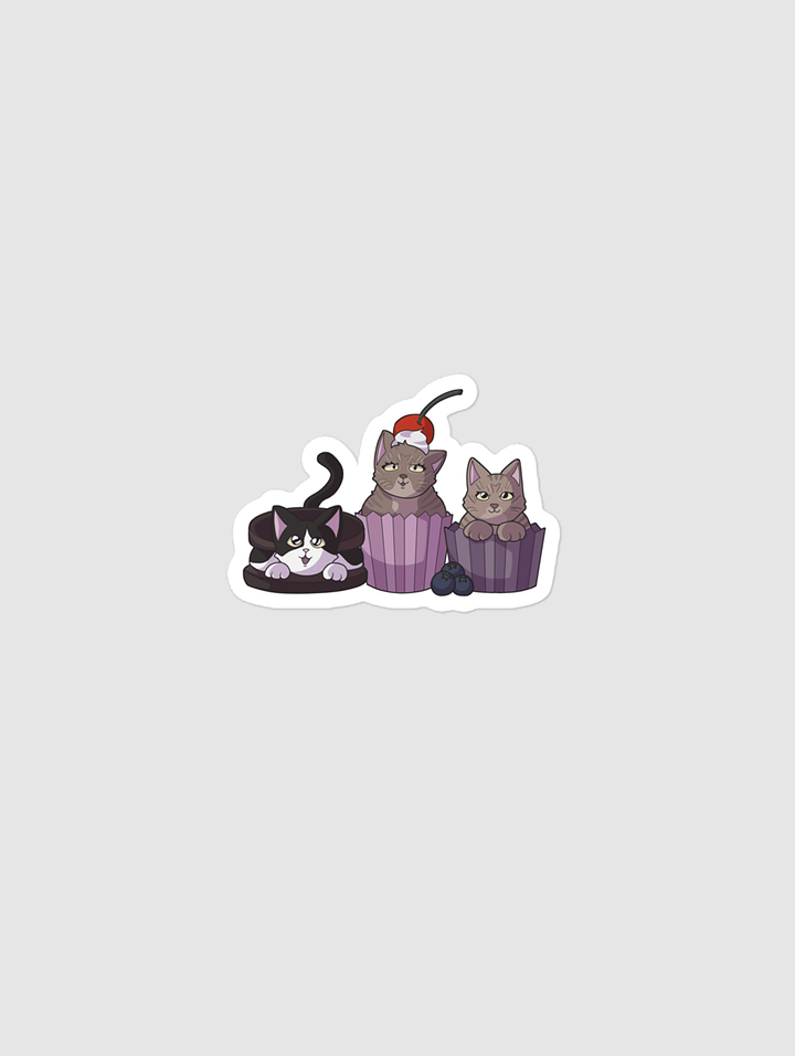 Sticker of all three cats! product image (1)