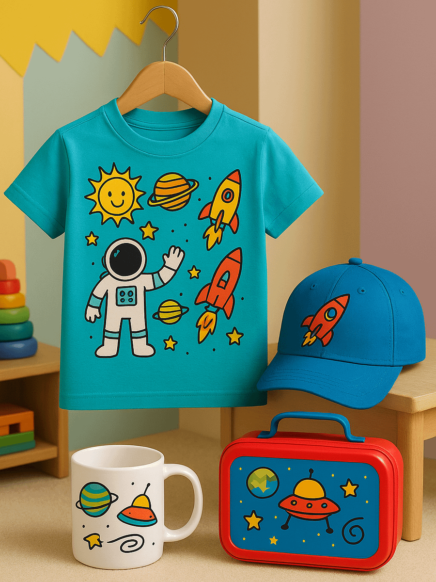 Space Doodles Vector Graphics Instant Download product image (5)