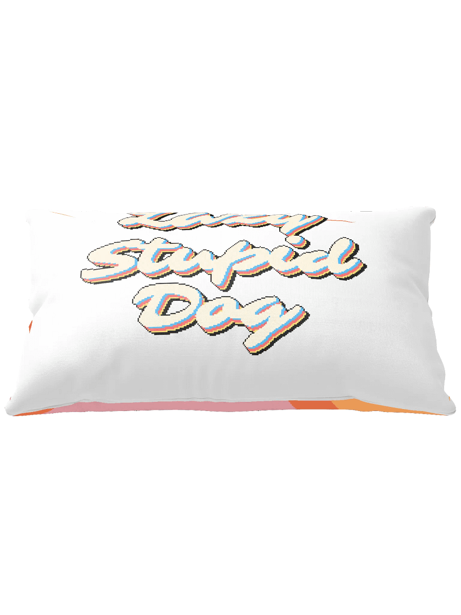 "Lazy Stupid Dog" Retro Pixel-Art Pillow product image (1)