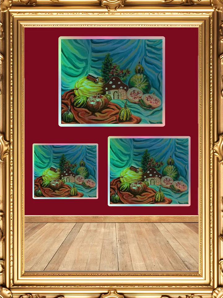 Whimsical Hedgehog Mushroom Sanctuary Sticker product image (2)