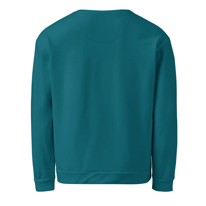 Plain Teal Blue True Summer Unisex Recycled Polyester Heavyweight Premium Sweatshirt by Treasure Pie product image (2)