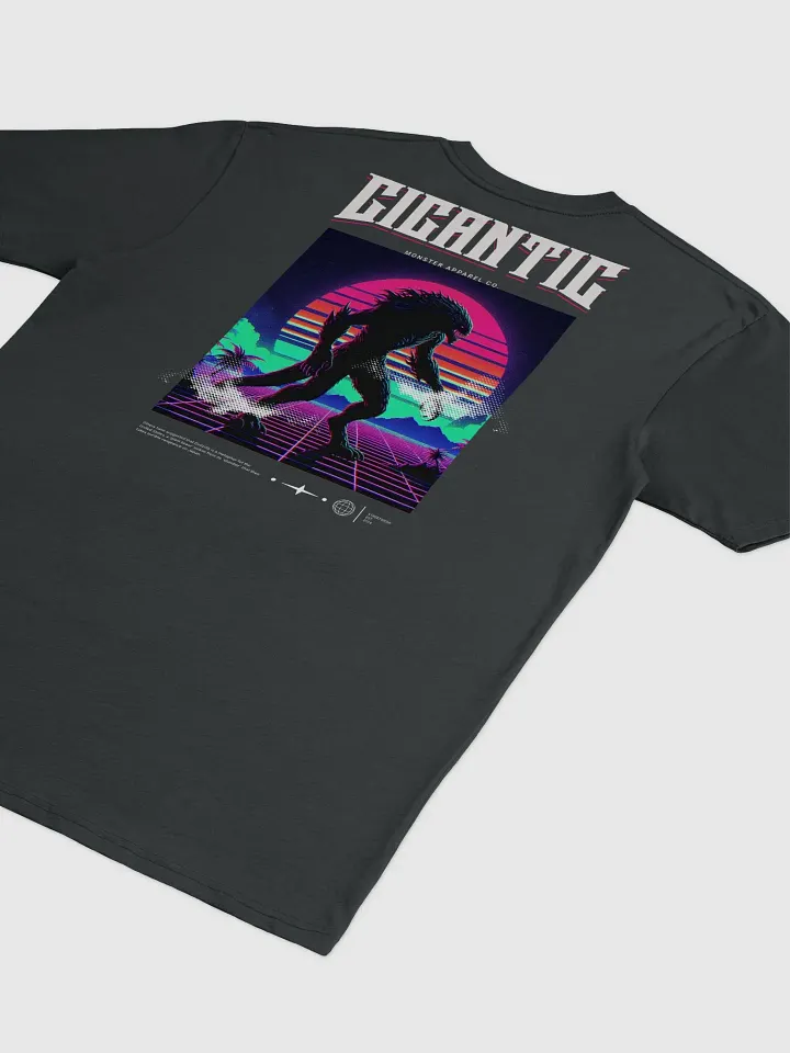 Neon Gigantic Monster Retro Sunset Men's Tee product image (1)