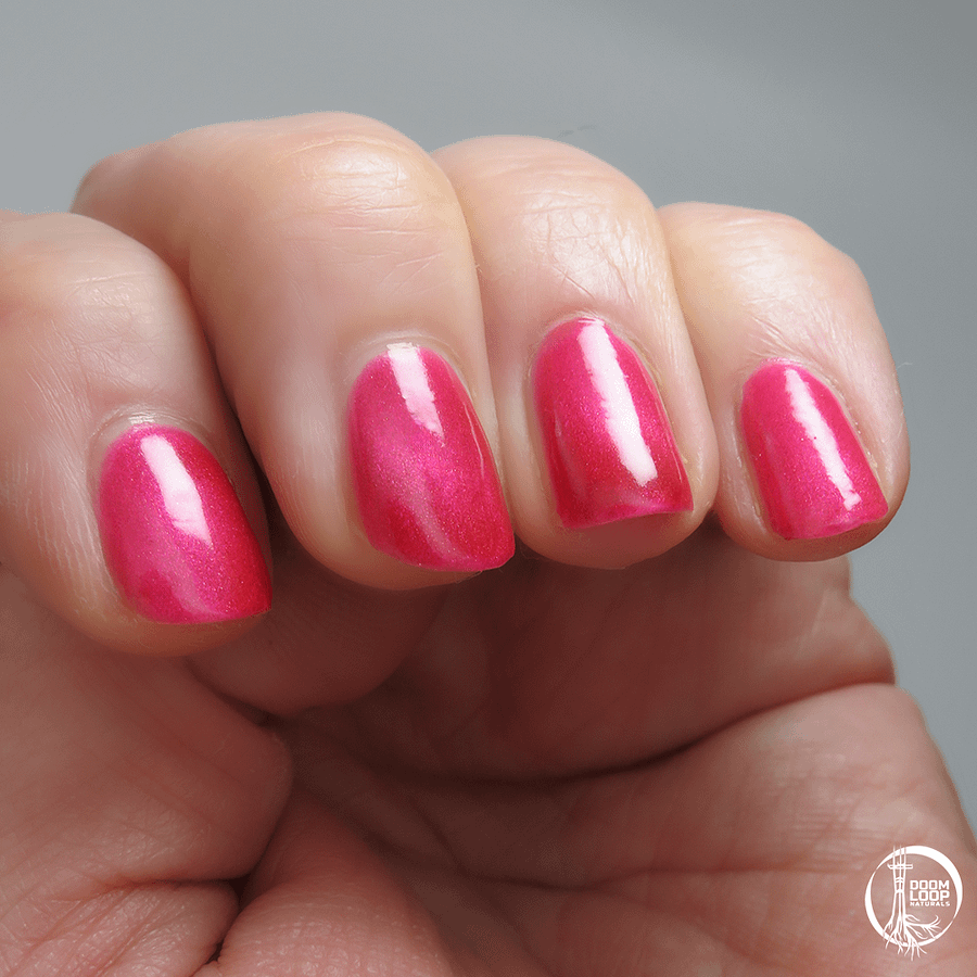 UNLAWFUL ASSEMBLY - Neon Red Jelly Magnetic Shimmer Polish product image (4)