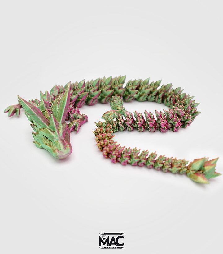 Red Gold & Green Baby Articulating Dragon Companion product image (1)