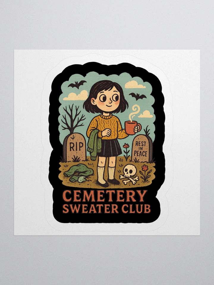 Cemetery Sweater Club Sticker product image (1)