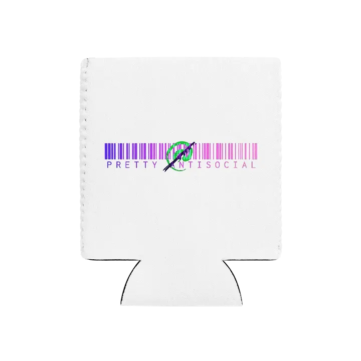 Pretty AntiSocial OG Logo with Barcode Coozie product image (2)