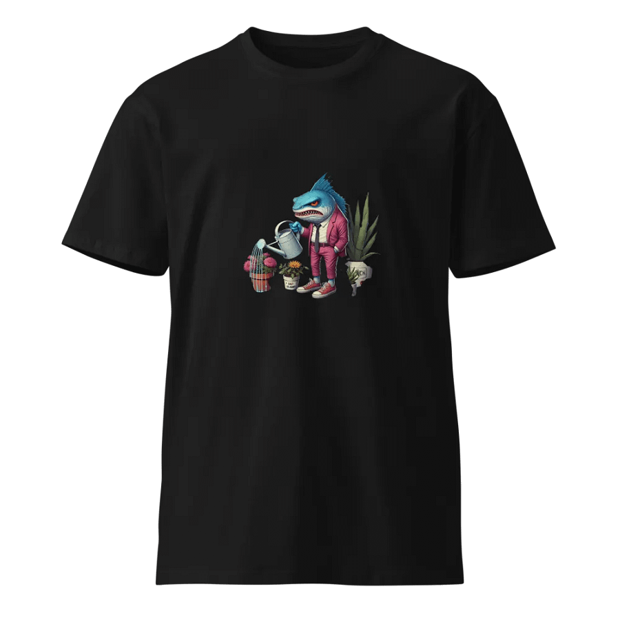 Quirky Shark Gardener Unisex T-Shirt product image (1)