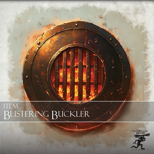 🔥 Hoist the Blistering Buckler.

🍖 The battlefield cooks best friend.

🛡️ A shield that sears foes and simmers stew in equal ...