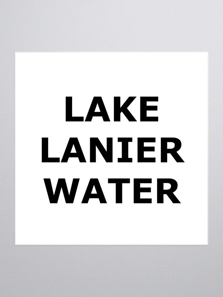 LAKE LANIER WATER STICKER BLACK/WHITE product image (3)
