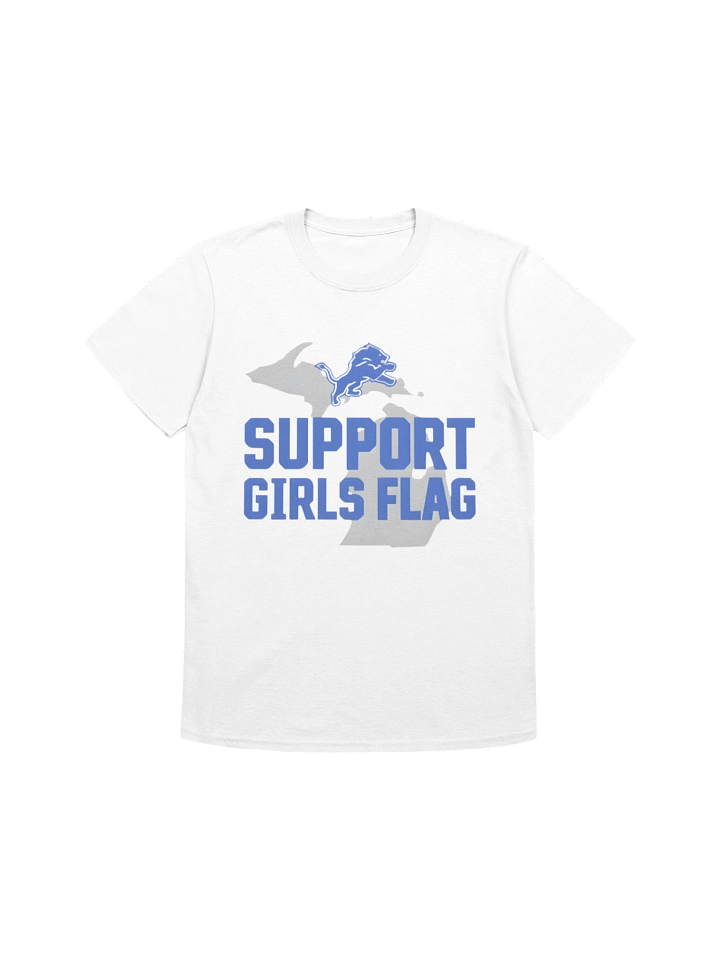 Lions Support Girls Flag Shirt product image (1)