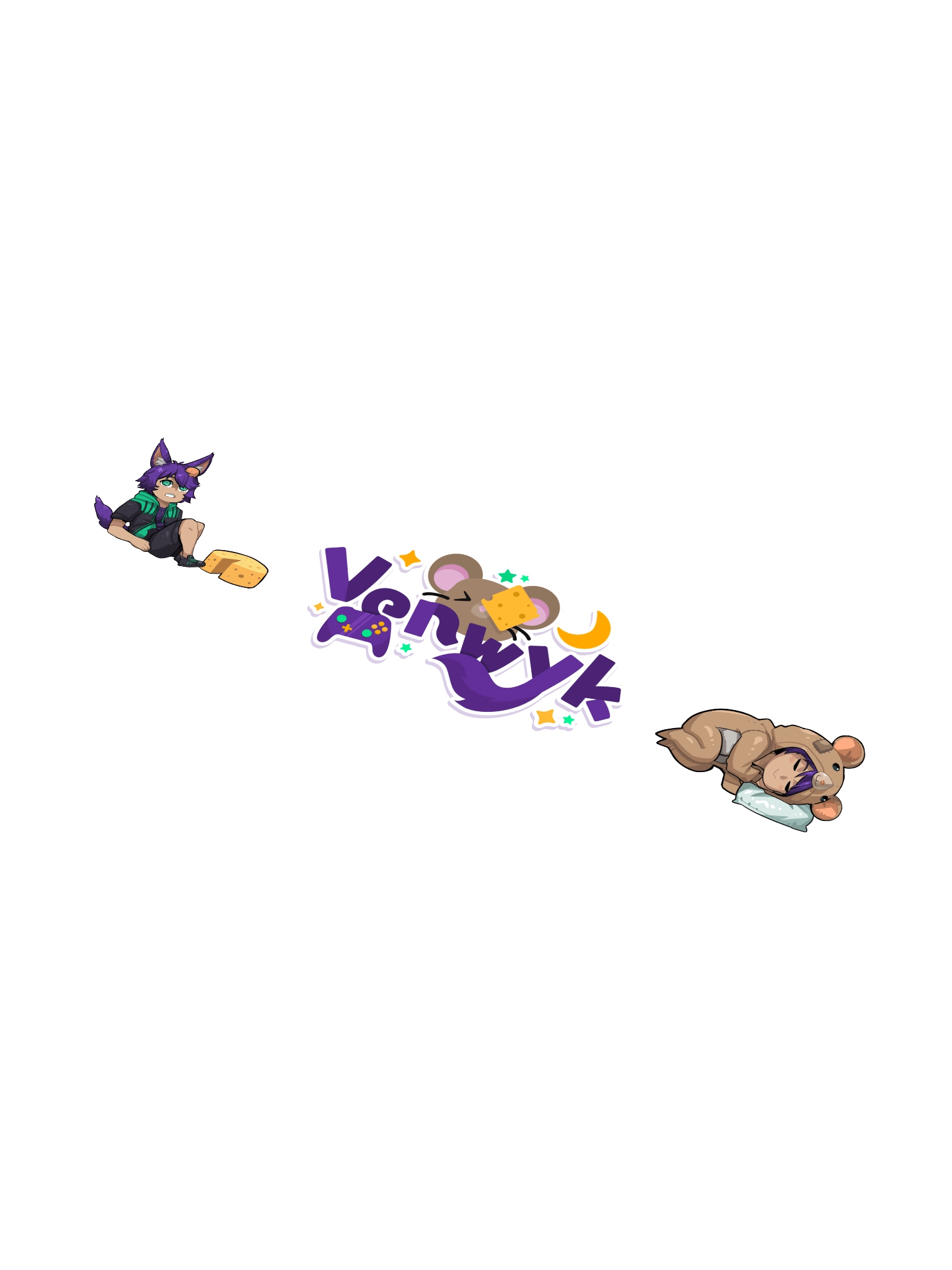 Venwyk Logo & Chibi Sticker Set product image (1)