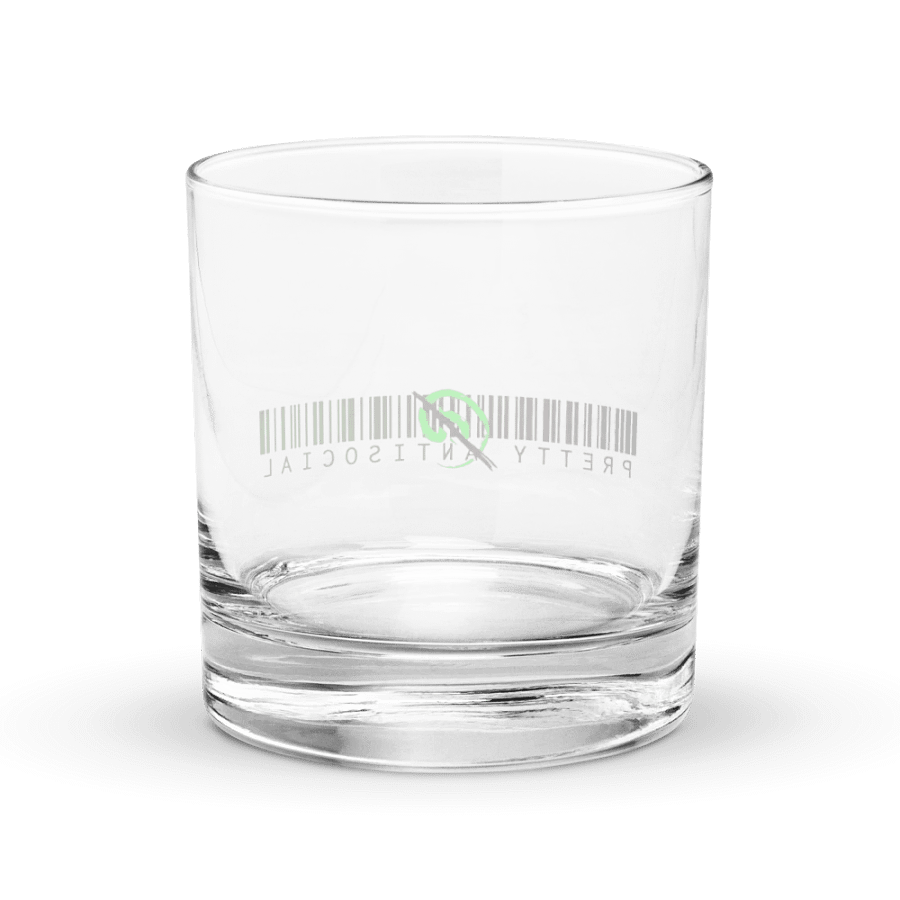 Pretty AntiSocial Barcode Rocks Glass product image (4)