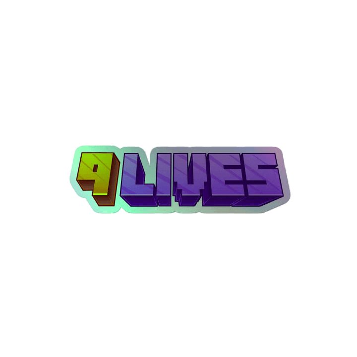 9 Lives Holographic Sticker product image (2)
