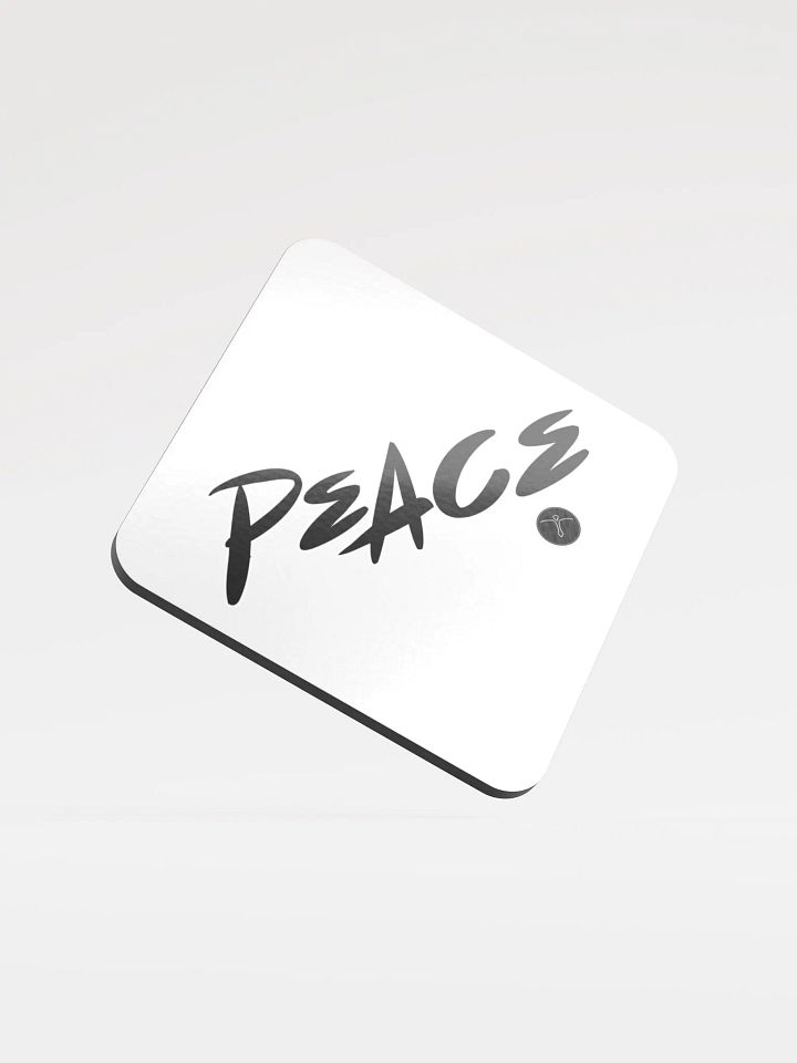 Peace - Keep It Simple - Glossed Cork Coaster product image (2)